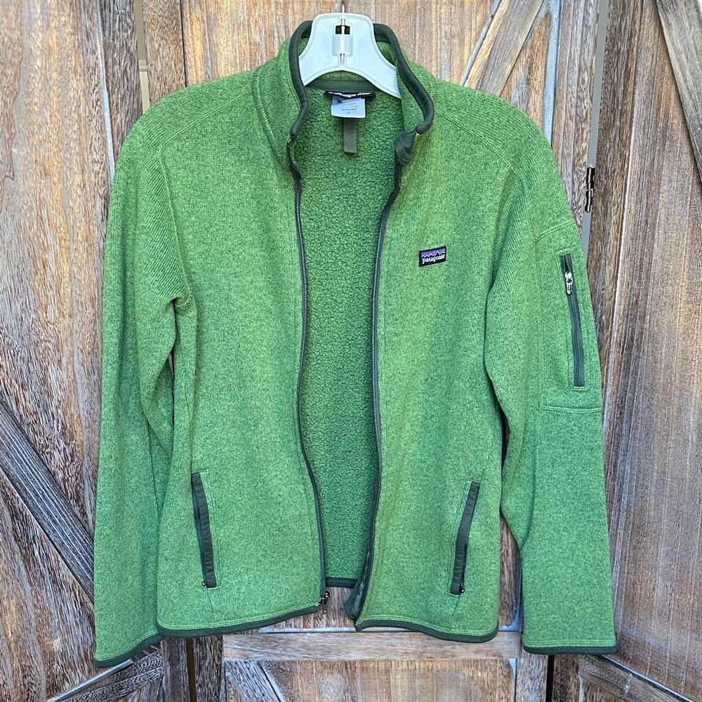 Patagonia Moss Green Zip-Up Jacket Size Small Common Threads Recycling Program - Picture 3 of 12